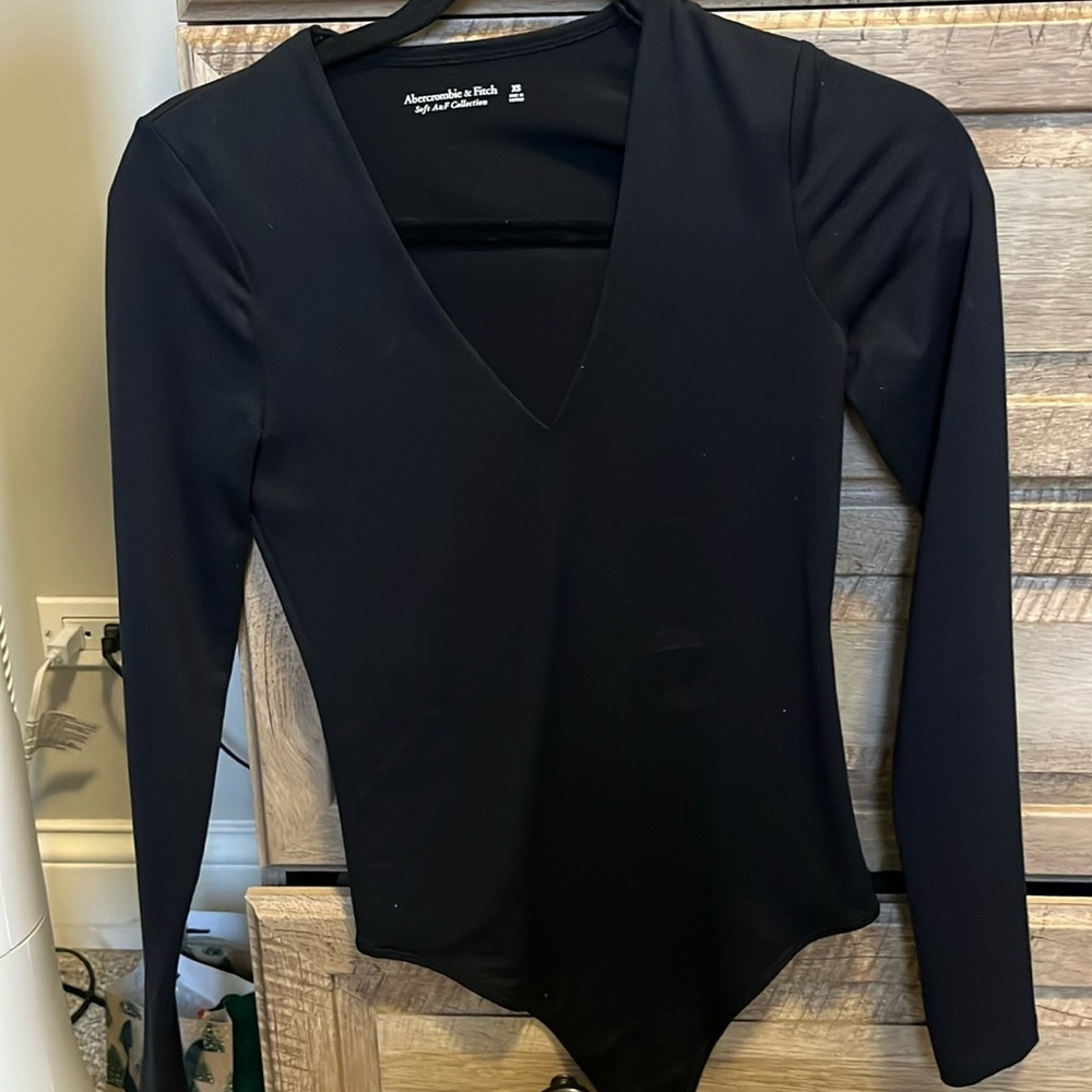 Black long sleeve bodysuit